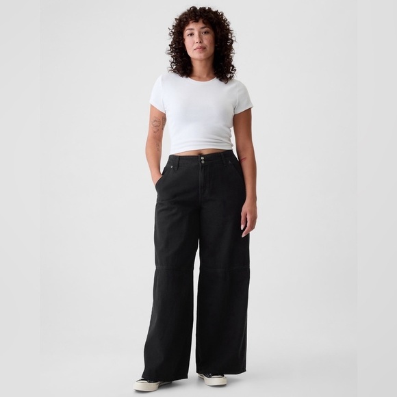 NWT! GAP Black Mid Rise UltraSoft Baggy Jeans - Multiple Sizes💙 - Picture 5 of 12